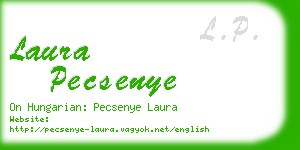 laura pecsenye business card